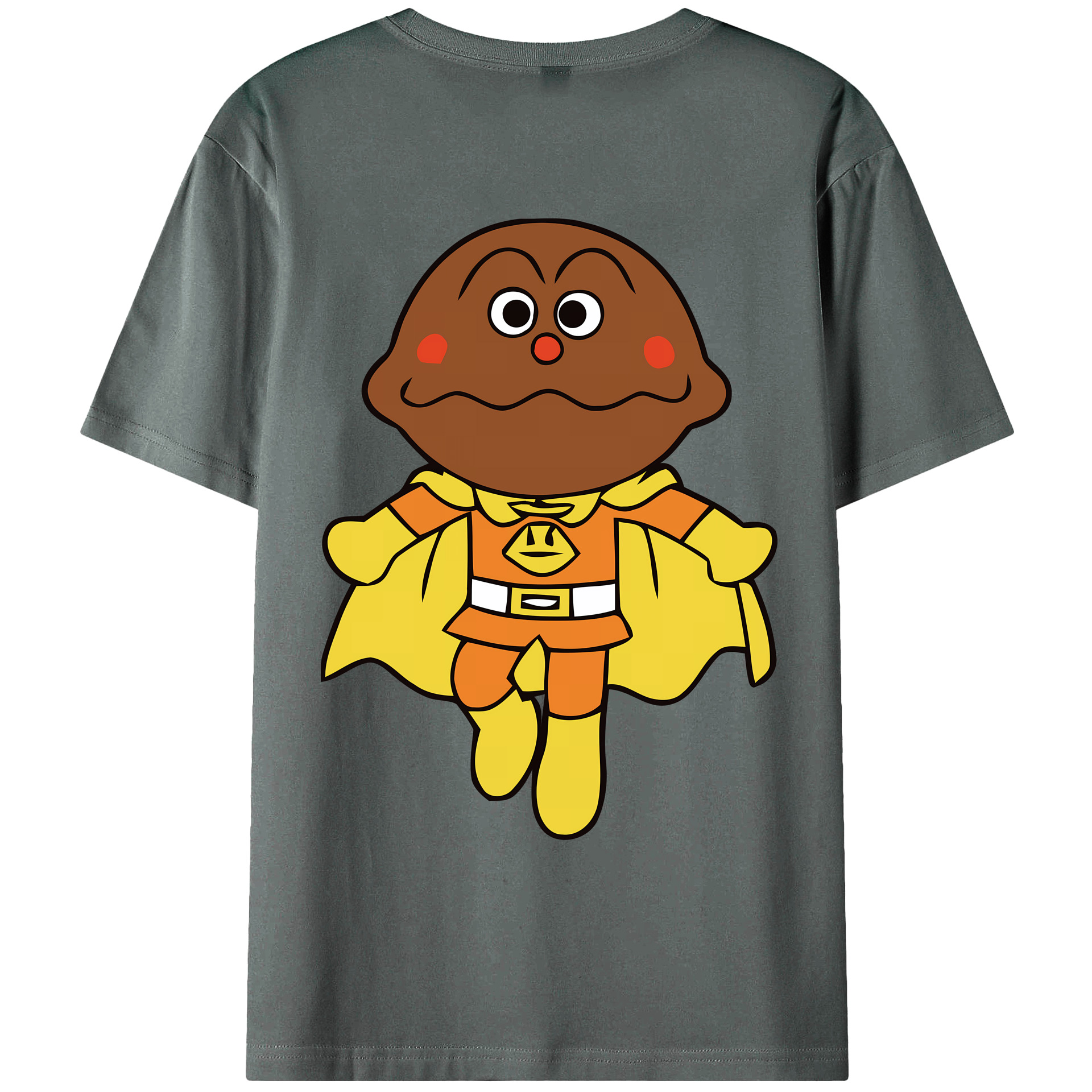 （画像用） アンパンマン Anpanman 綿100％ メンズ半袖Tシャツ（バックプリント） 通気性